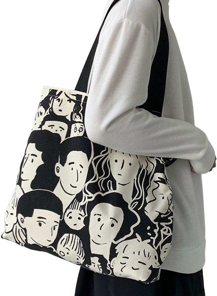 Y2k Artsy Lazy Style Shopping Bag