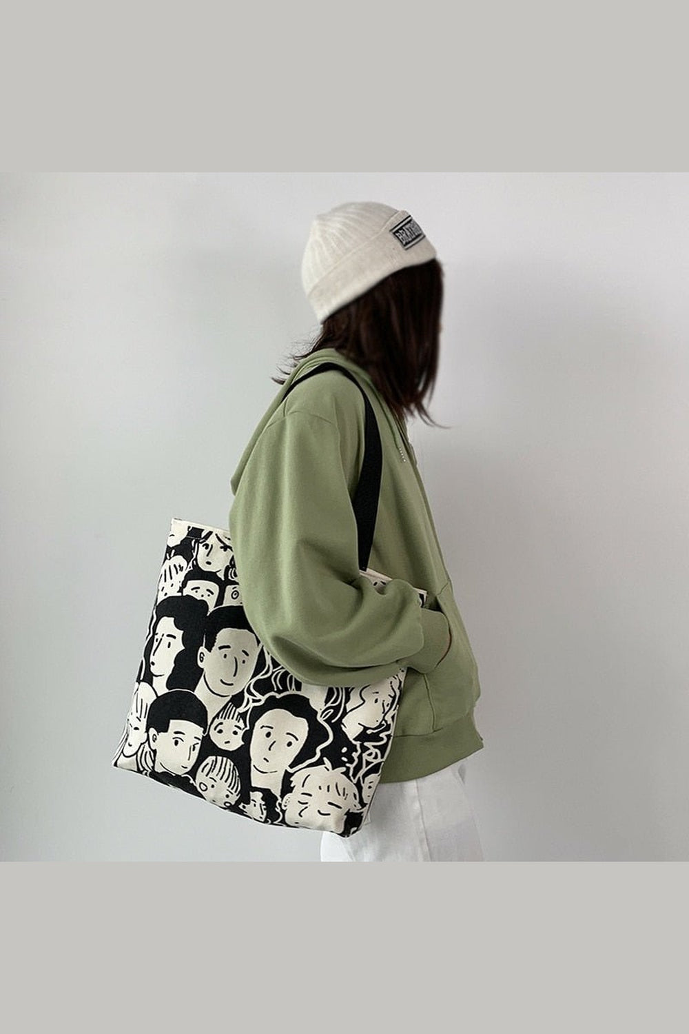 Y2k Artsy Lazy Style Shopping Bag