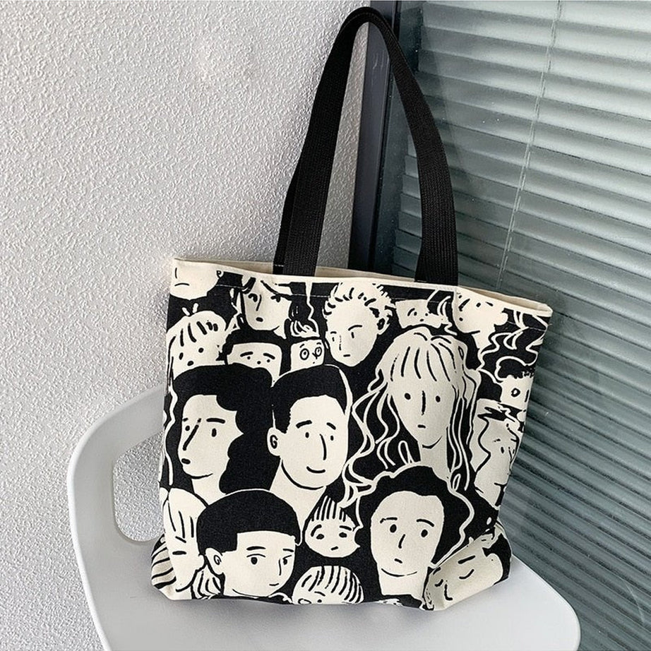 Y2k Artsy Lazy Style Shopping Bag