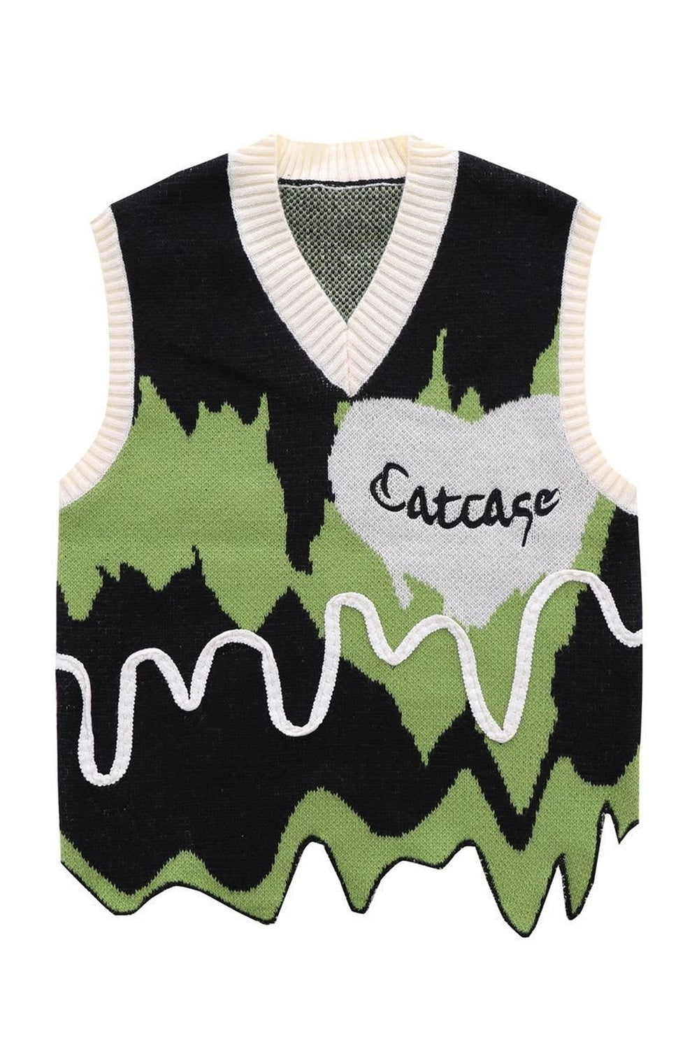 Y2k Indie Asymmetric Knitted Summer Vest