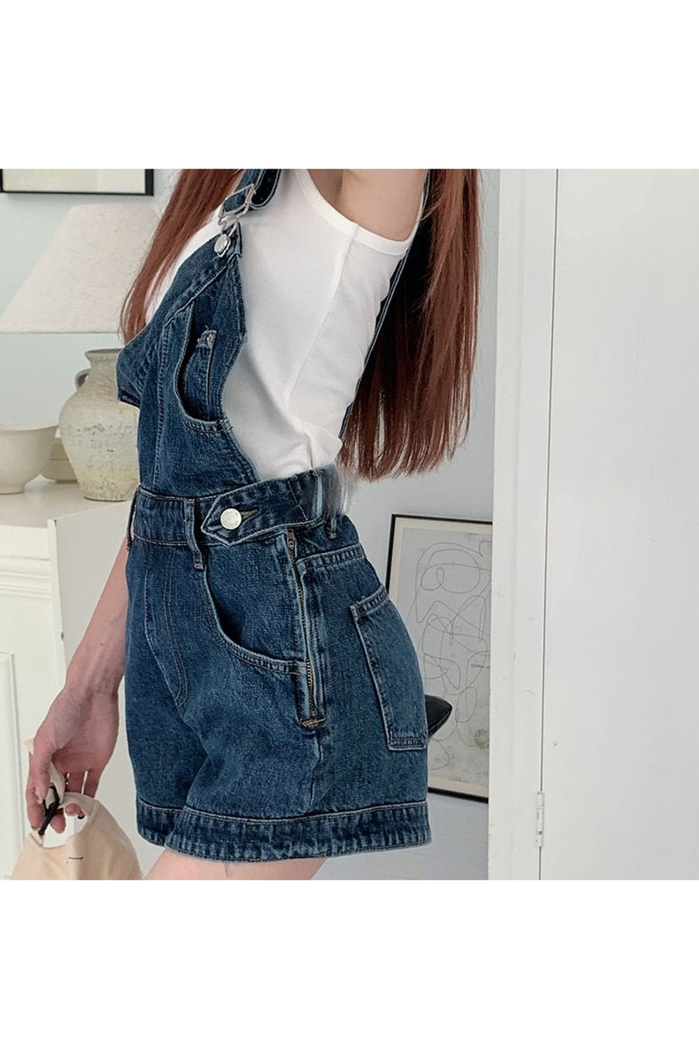 Y2k Asymmetrical Denim Jumpsuit
