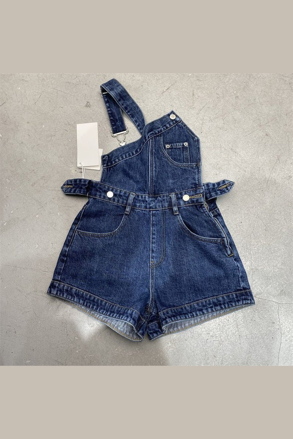 Y2k Asymmetrical Denim Jumpsuit