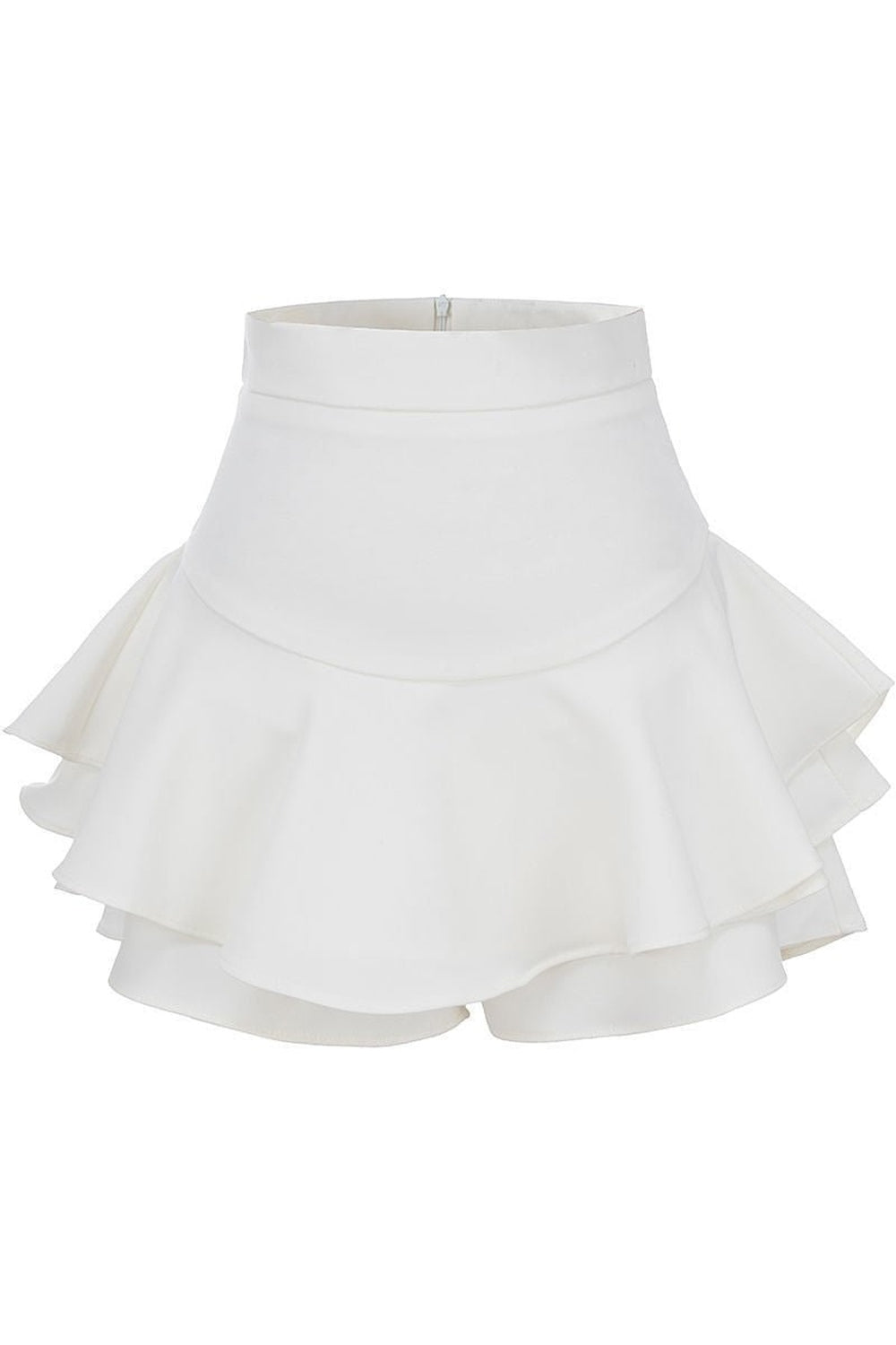 Y2k Asymmetrical Ruffles Mini Skirt