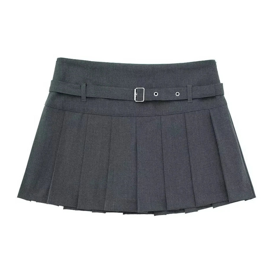 Y2k Autumn Chic Short Zipper Skirt