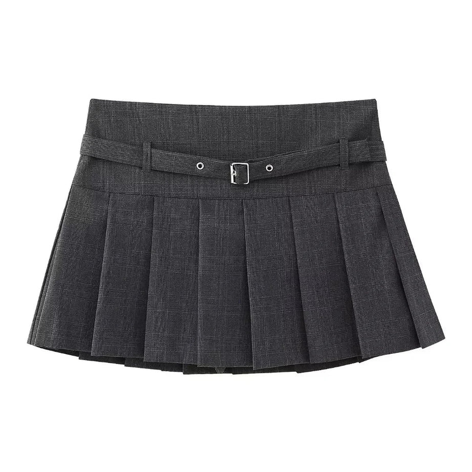Y2k Autumn Chic Short Zipper Skirt