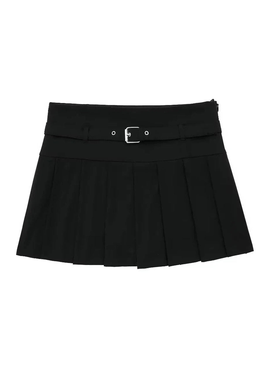 Y2k Autumn Chic Short Zipper Skirt