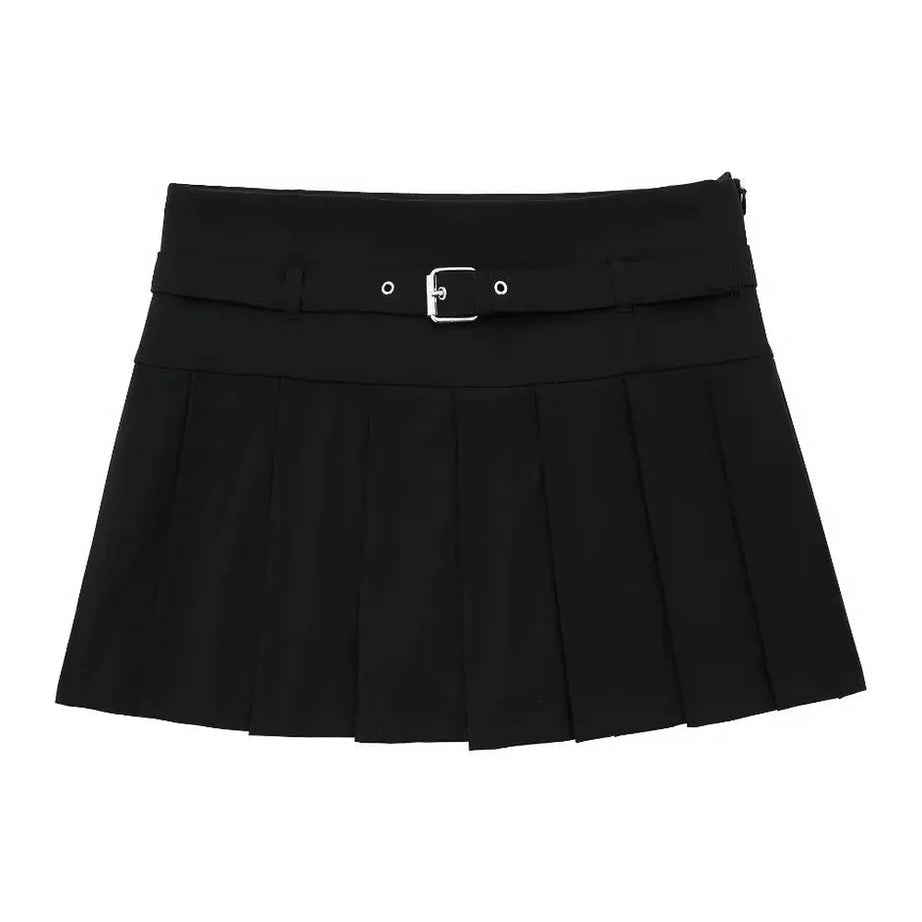 Y2k Autumn Chic Short Zipper Skirt