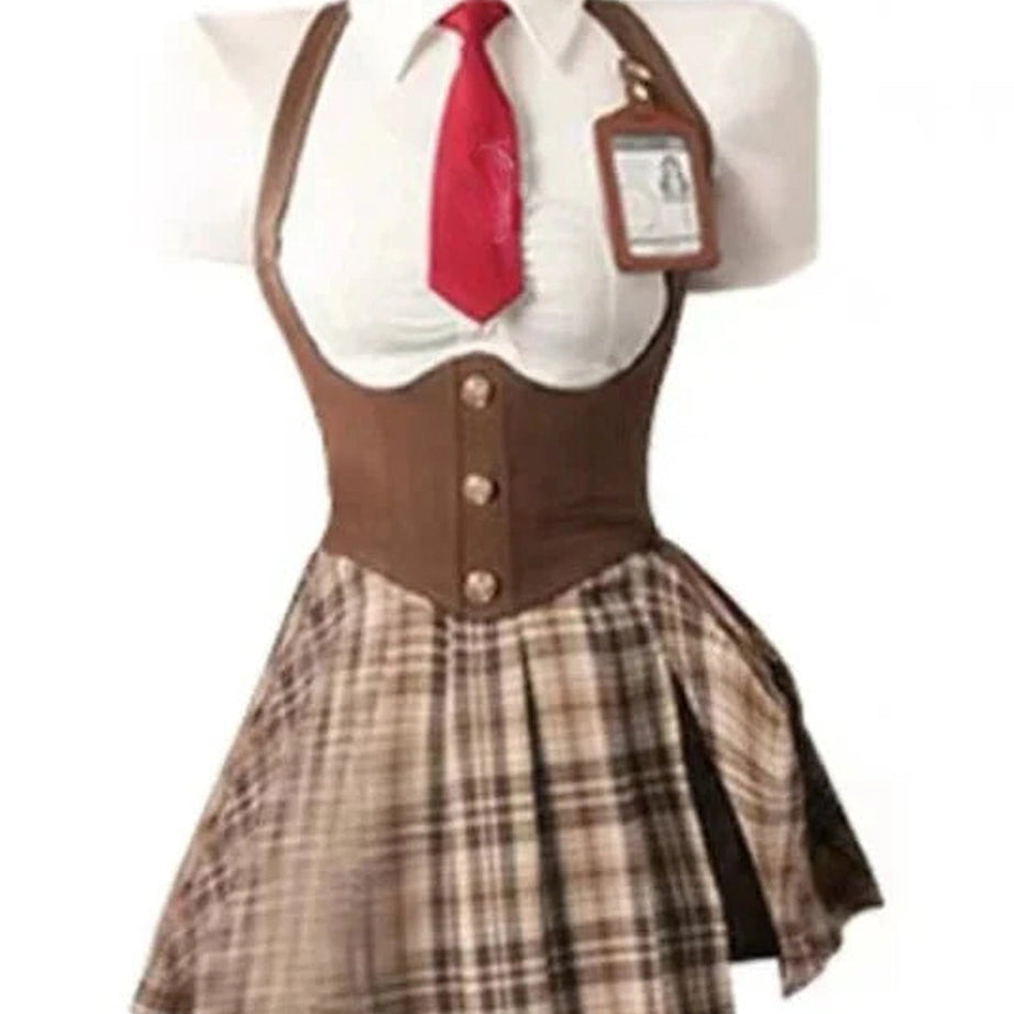 Y2k Autumn College Uniform Set Shirt