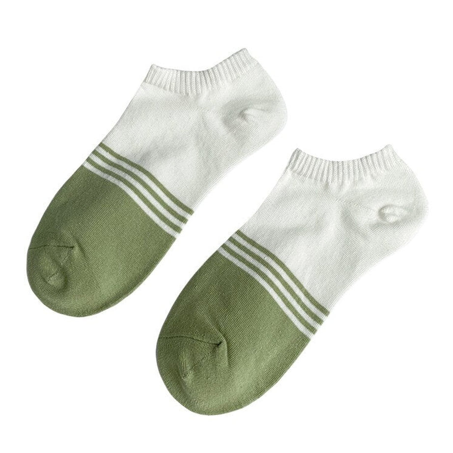 Y2k Avocado Green Short Socks