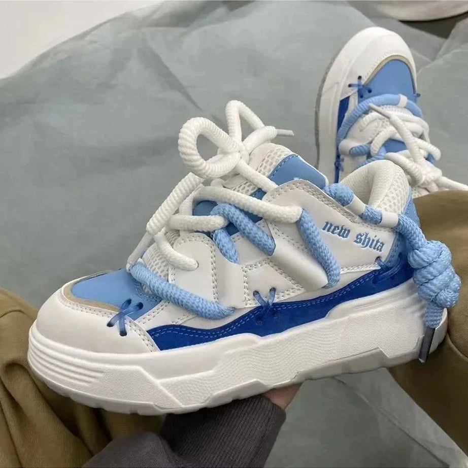 Y2k Azure Wave Sneakers
