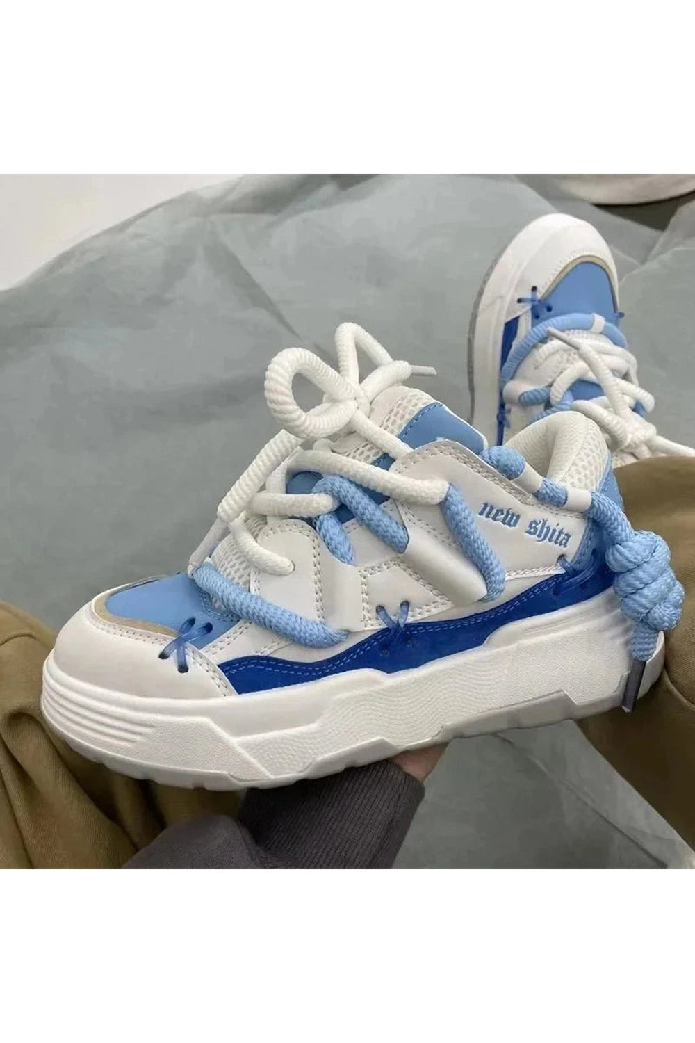 Y2k Azure Wave Sneakers