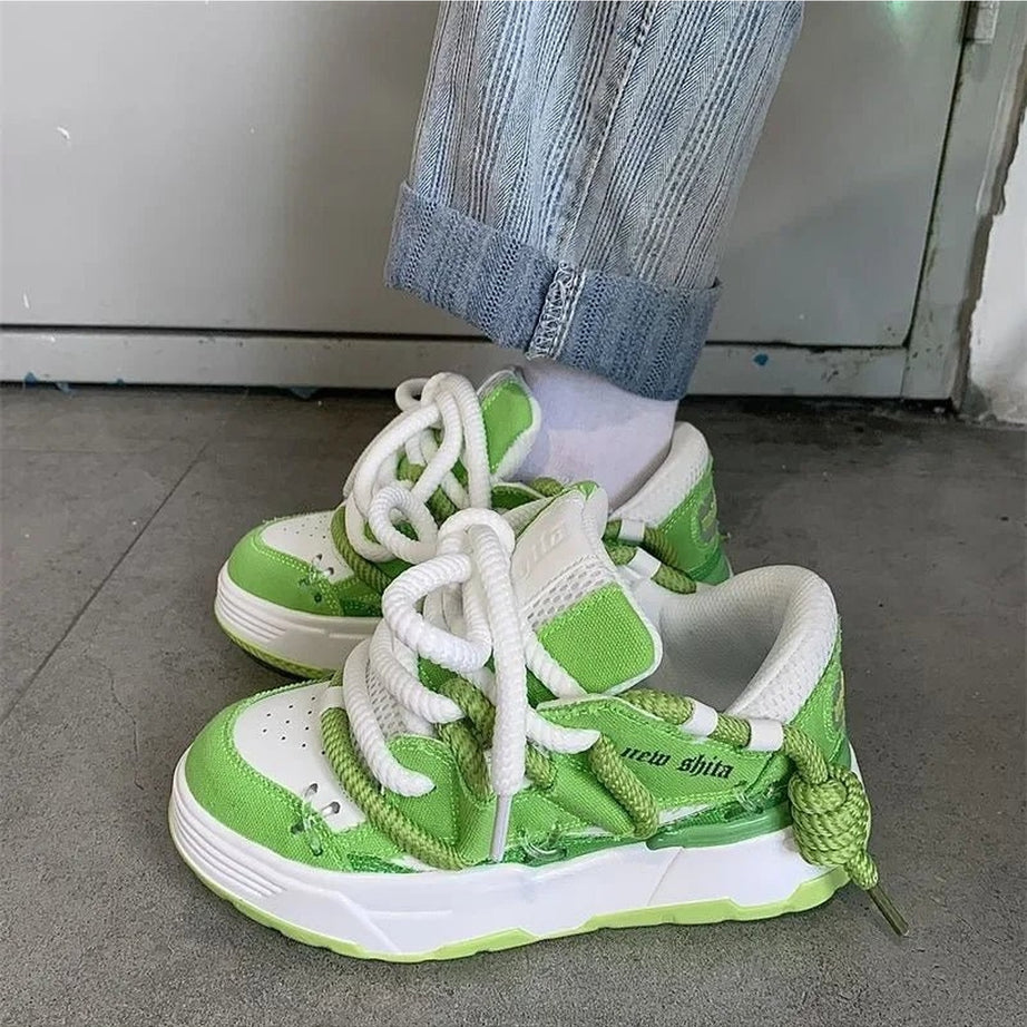 Y2k Azure Wave Sneakers