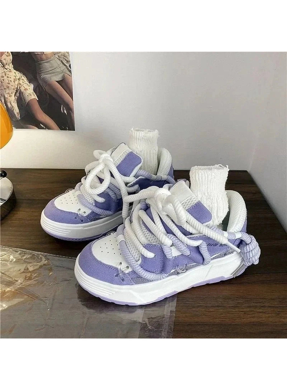 Y2k Azure Wave Sneakers