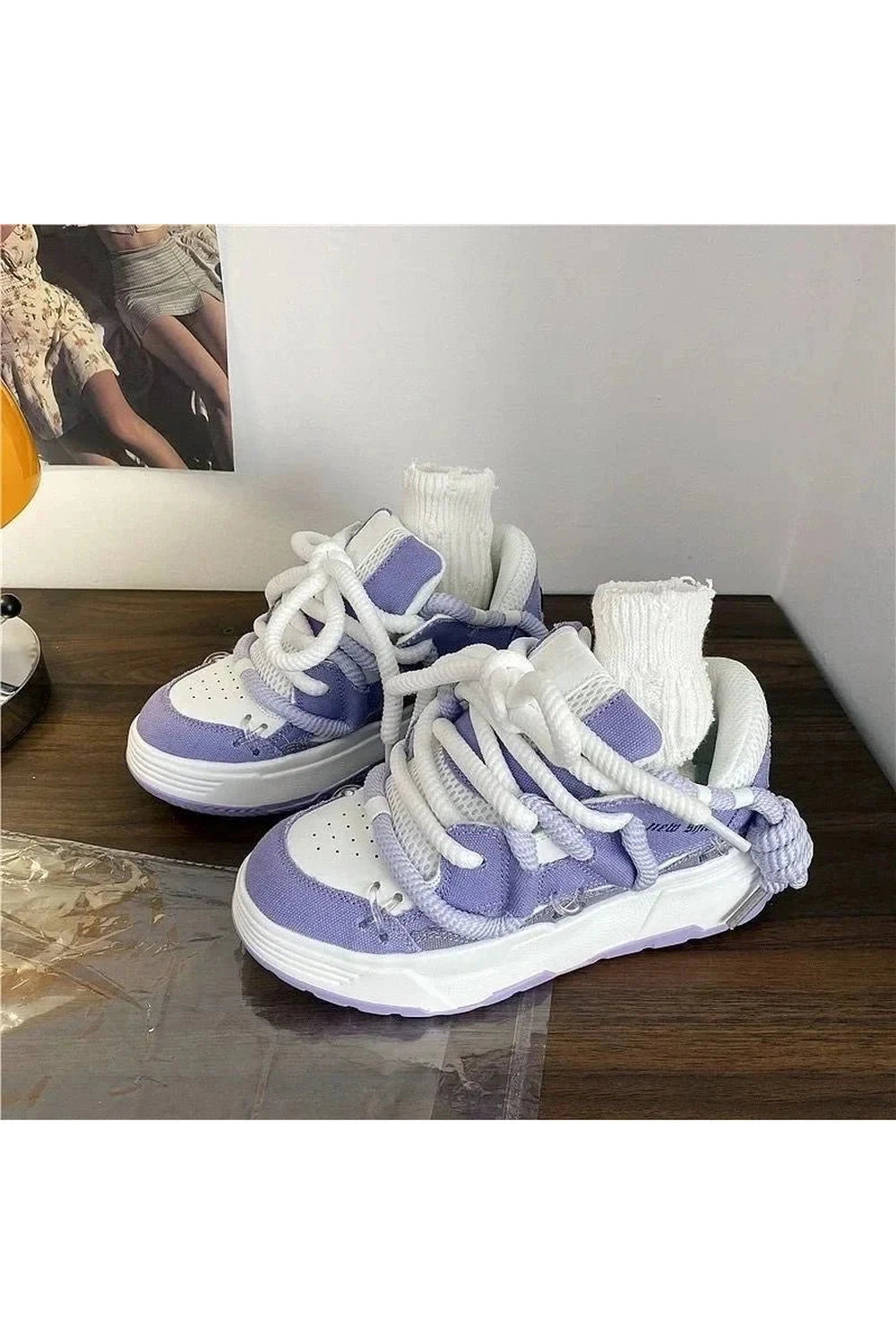 Y2k Azure Wave Sneakers