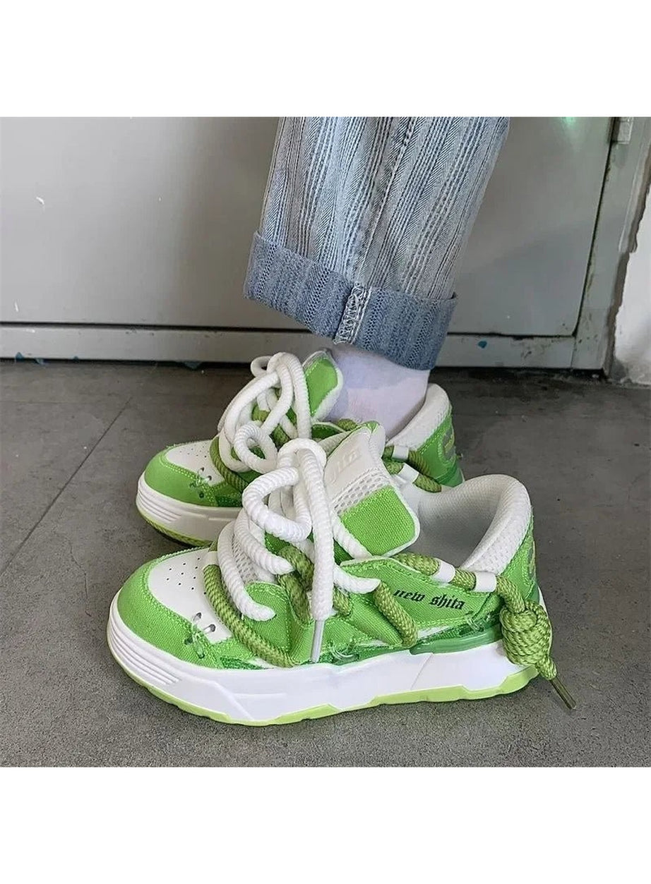 Y2k Azure Wave Sneakers