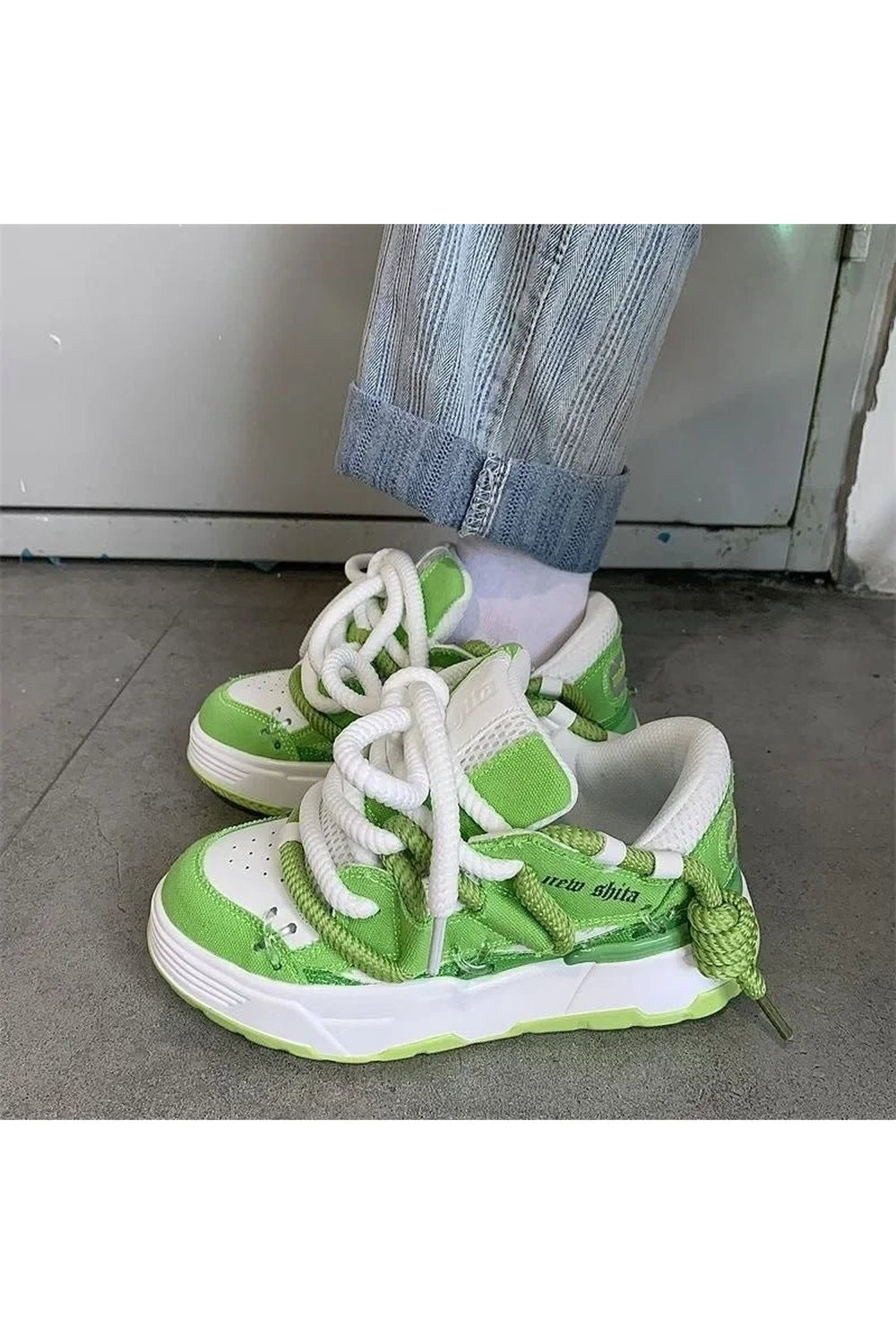 Y2k Azure Wave Sneakers