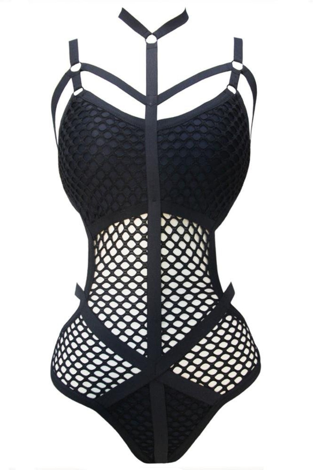 Y2k Baddie Aesthetic Fishnet Swimsuit