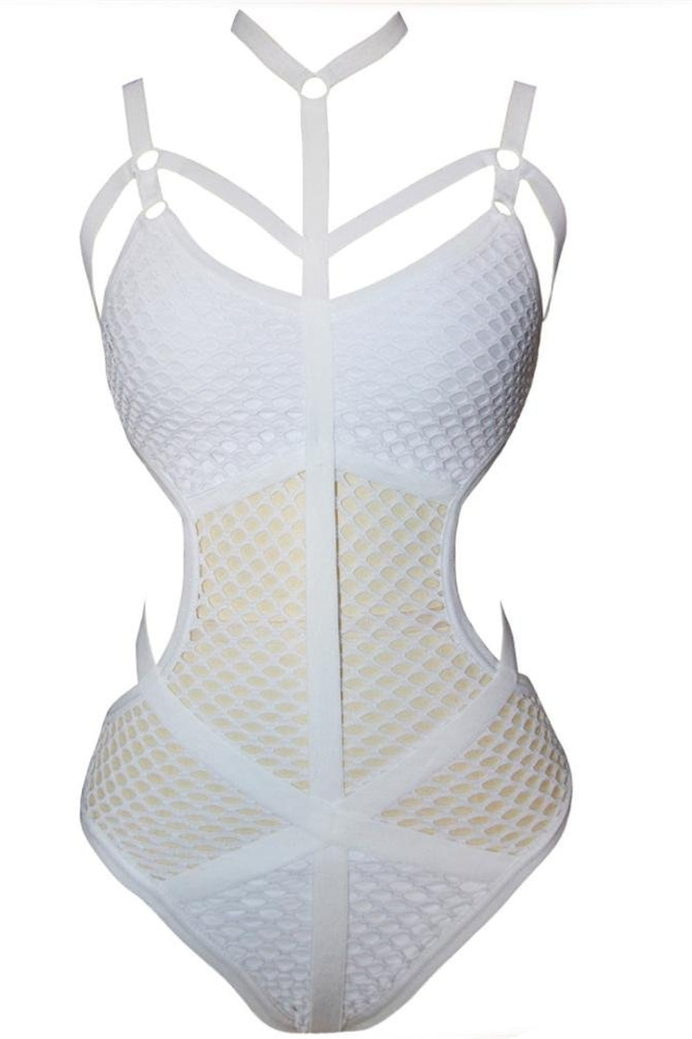 Y2k Baddie Aesthetic Fishnet Swimsuit