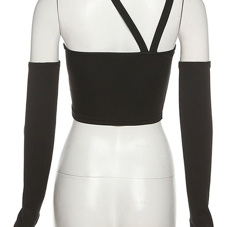 Y2k Baddie Fashion Basic Crop Top