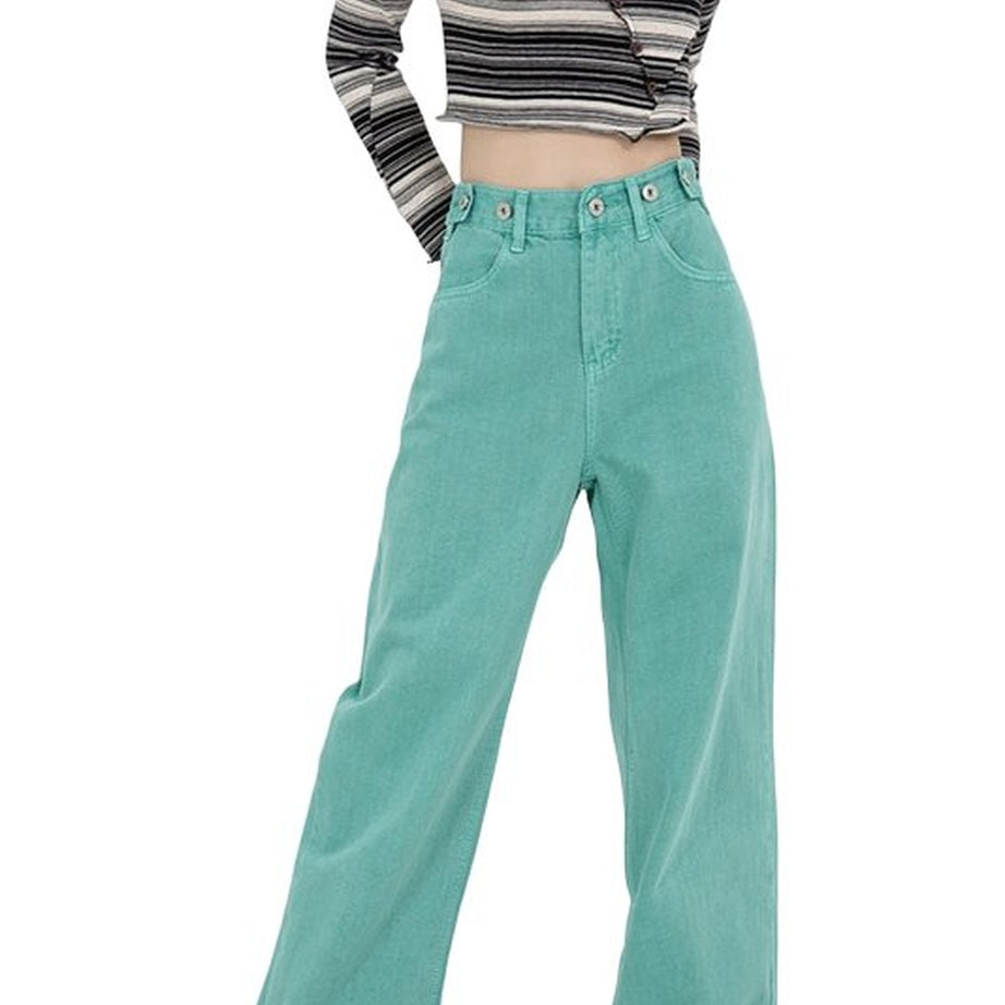 Y2k Baggy Green Jeans