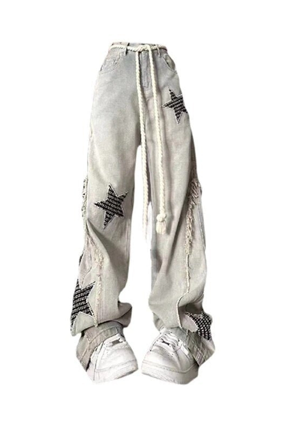 Y2k Acubi Baggy Star Denim Jeans