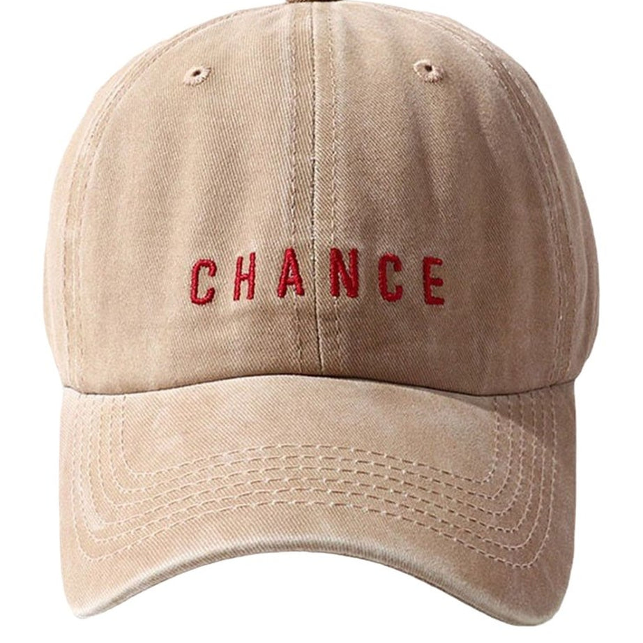 Y2k Baseball Cap "CHANCE"