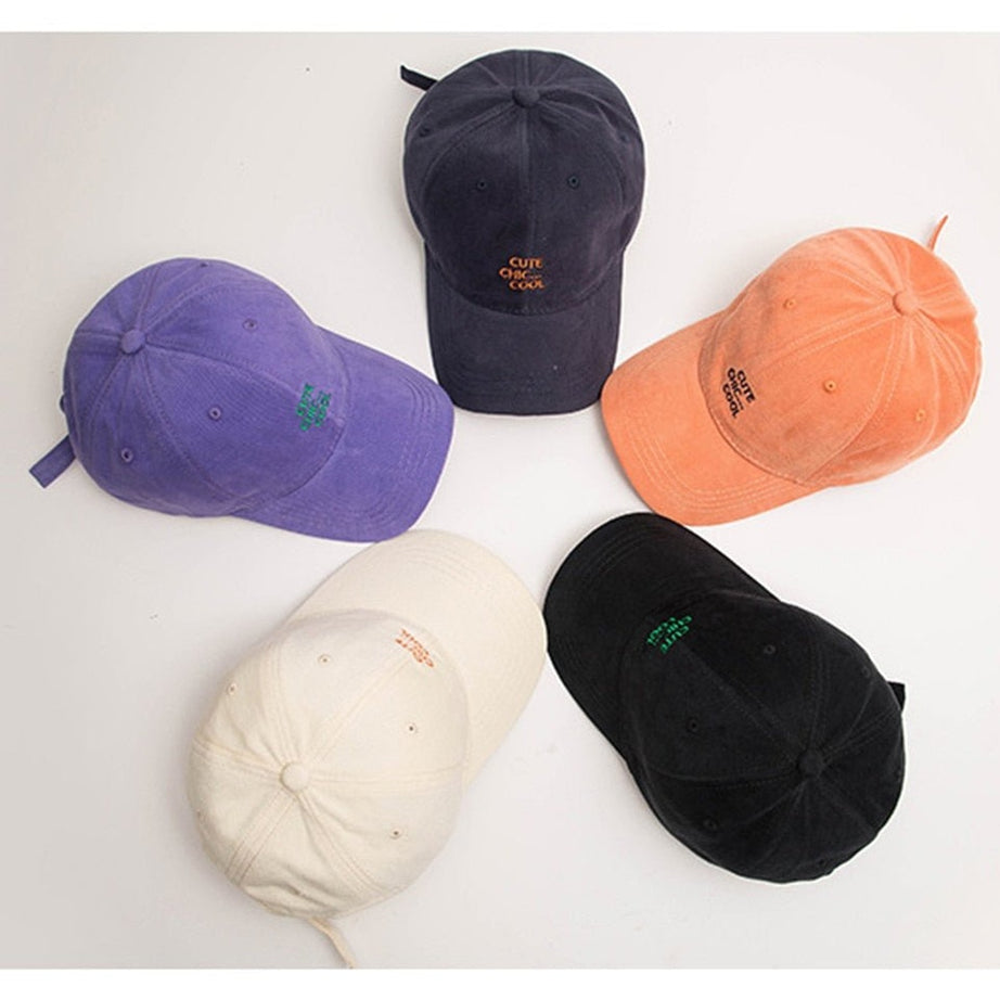 Y2k Baseball Cap "CUTE CHIC COOL"