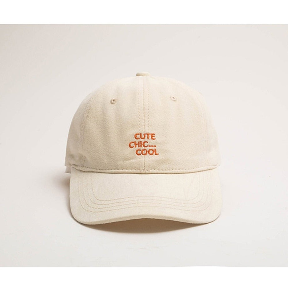 Y2k Baseball Cap "CUTE CHIC COOL"