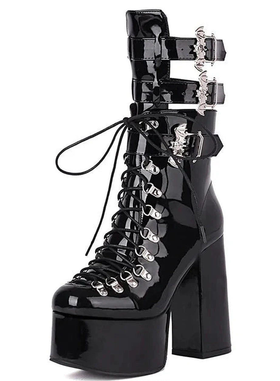 Y2k Bat Wing Alt Mid Boots