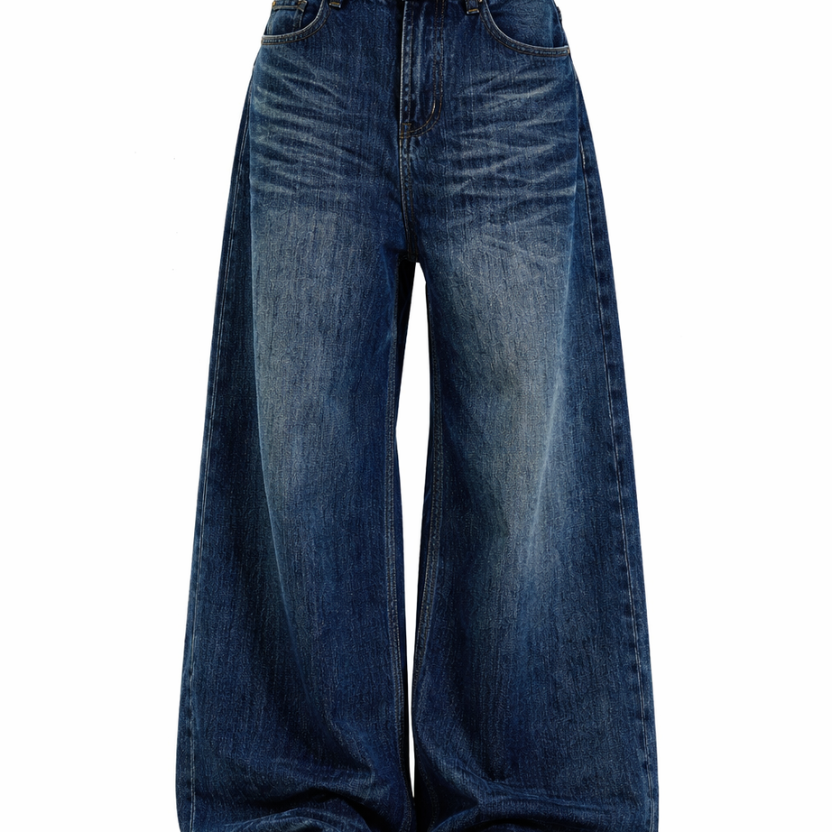Vintage Low Rise Flared Denim Pants