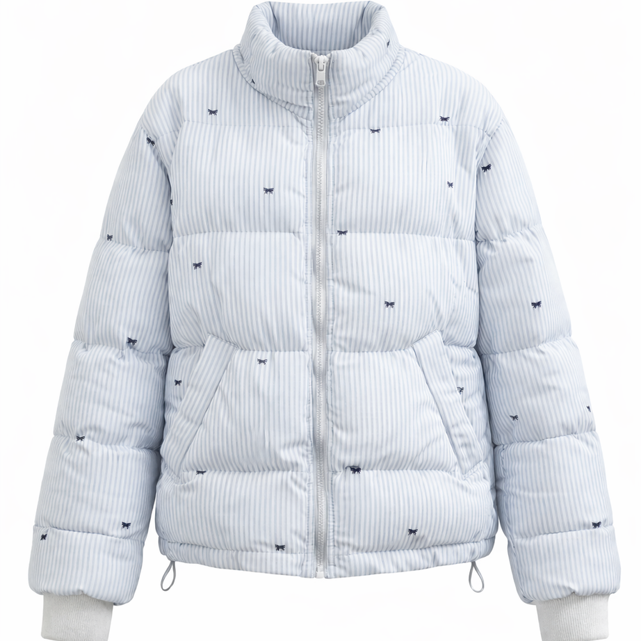 Blueberry Chill High-Neck Jacket