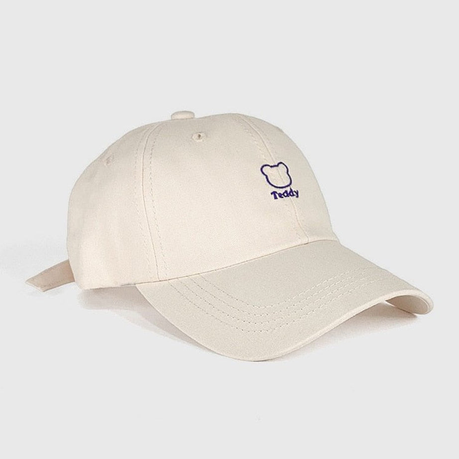 Y2k Bear Embroidery Baseball Hat