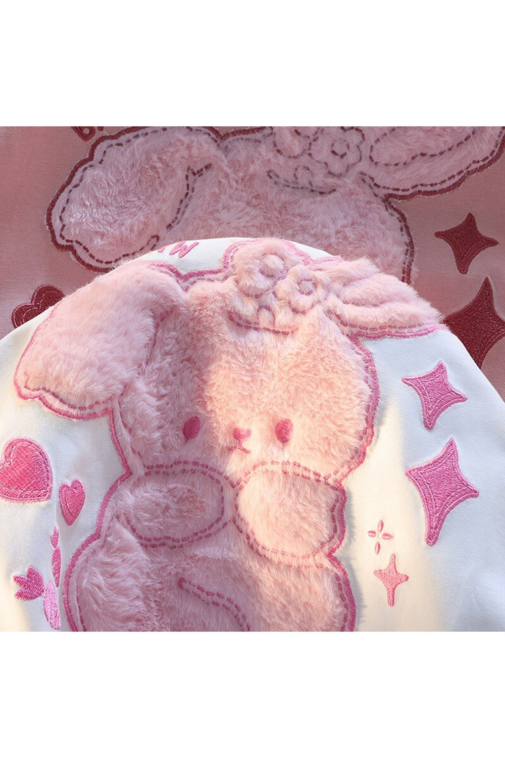 Y2k Bear Plush Embroidered T-shirt