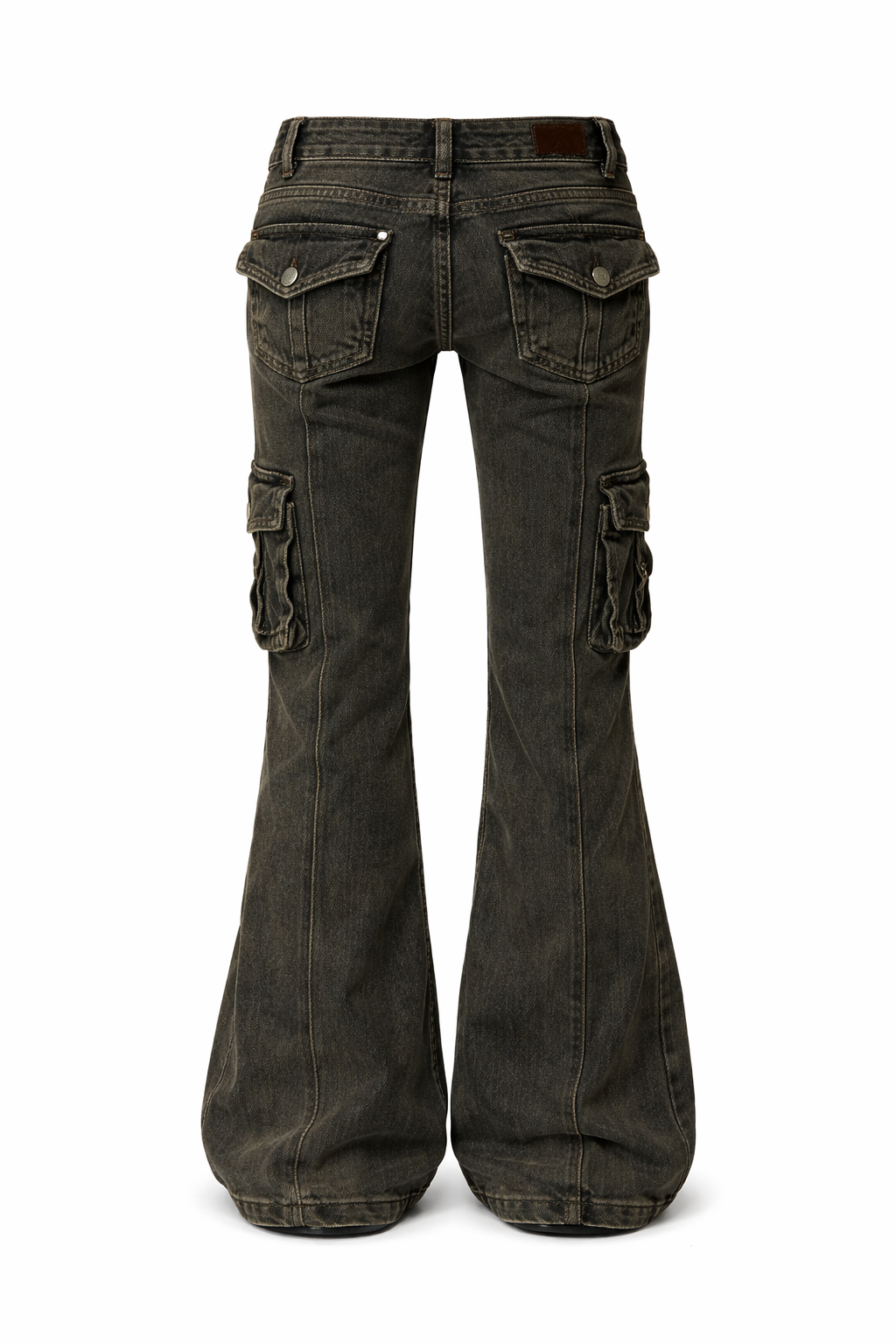 Utility Cargo Flare Jeans