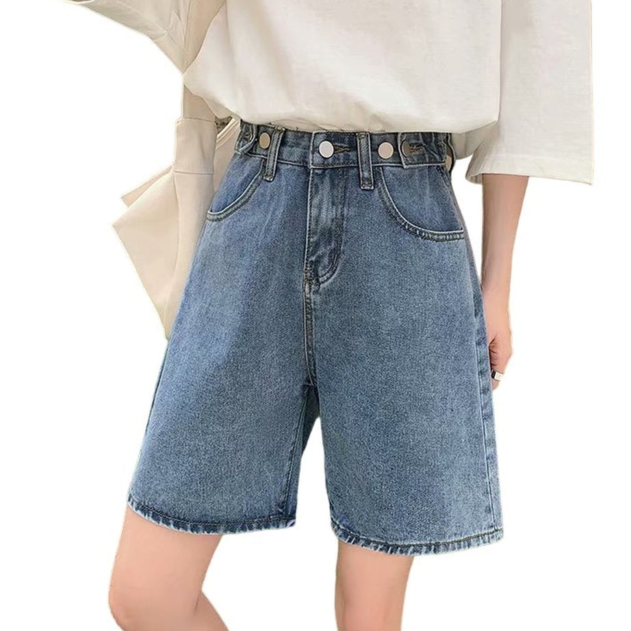 Y2k Belted Summer Denim Shorts