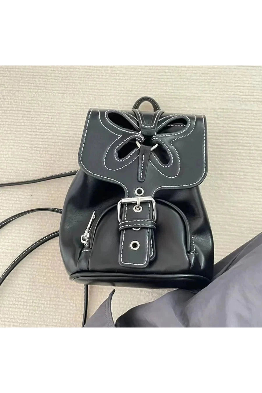 Y2k Black Butterfly Mini Backpack