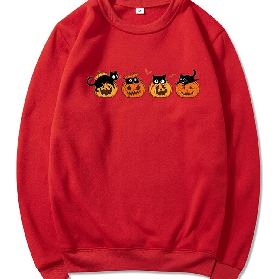 Y2k Black Cat Halloween Hoodie