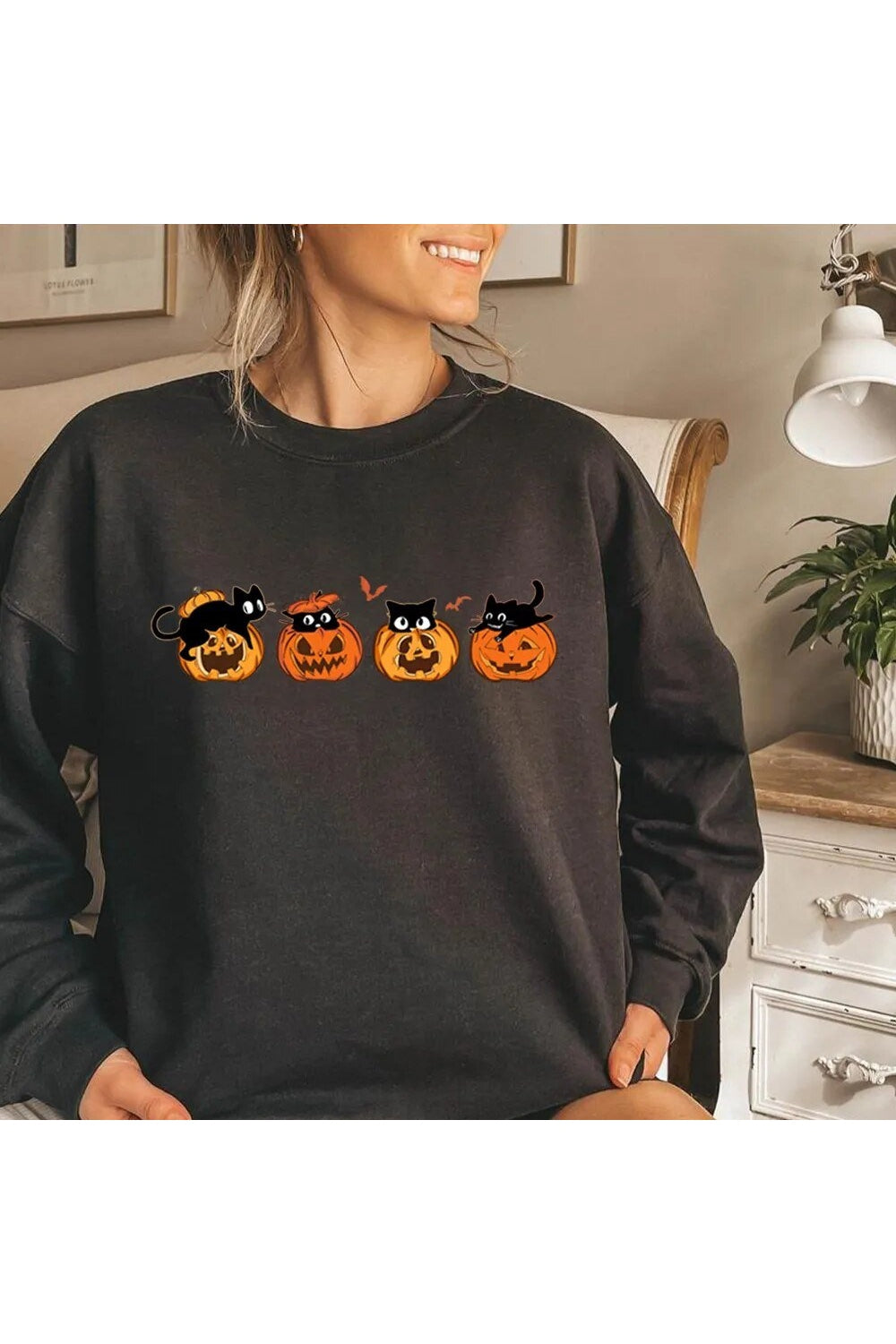 Y2k Black Cat Halloween Hoodie