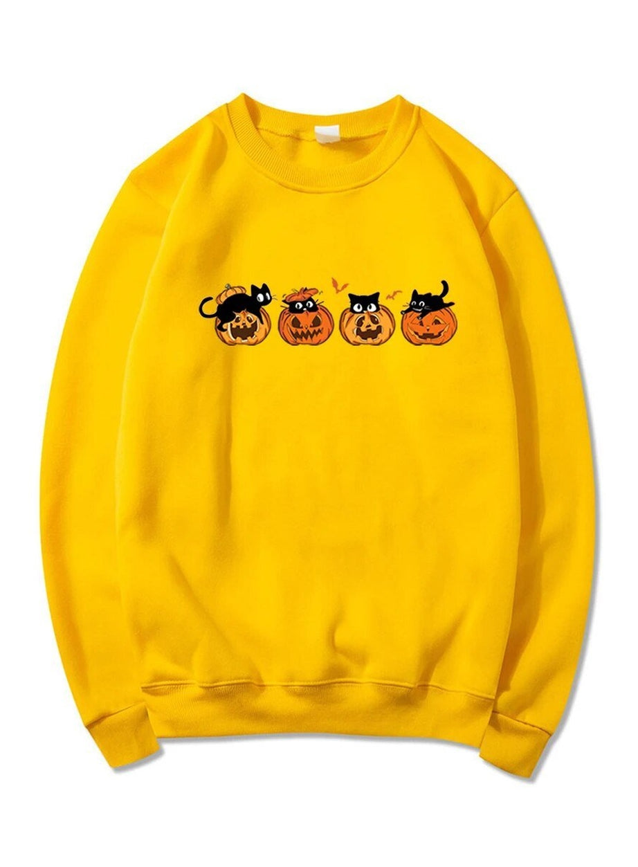 Y2k Black Cat Halloween Hoodie