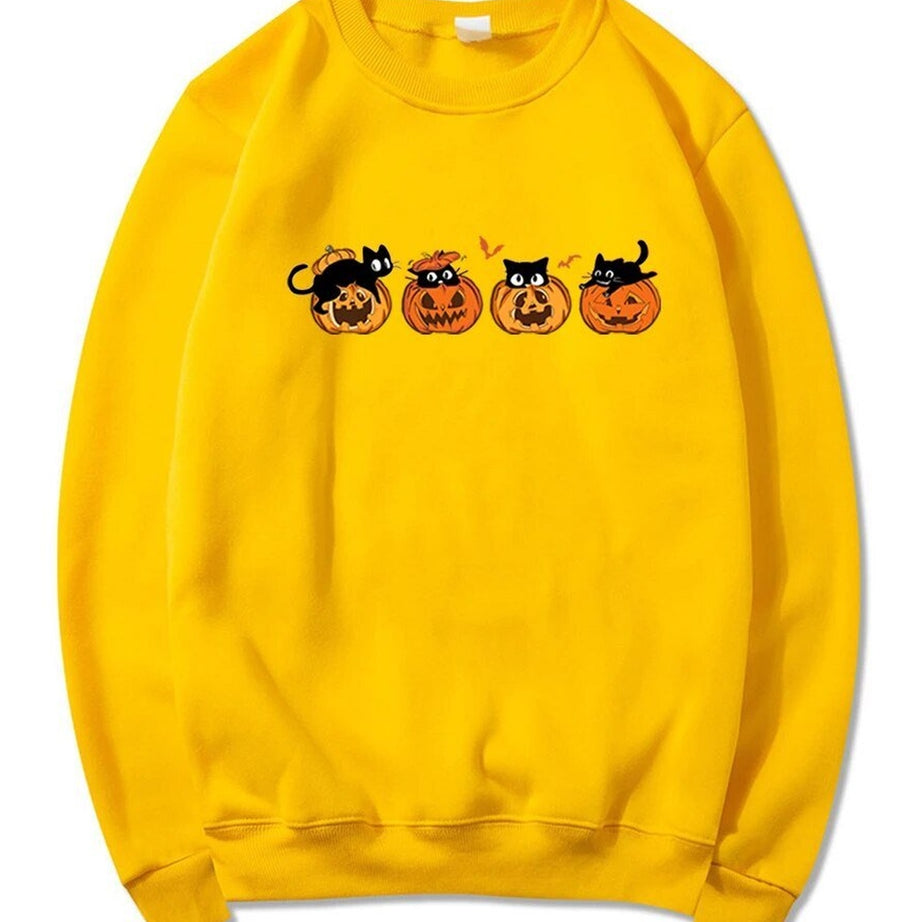 Y2k Black Cat Halloween Hoodie