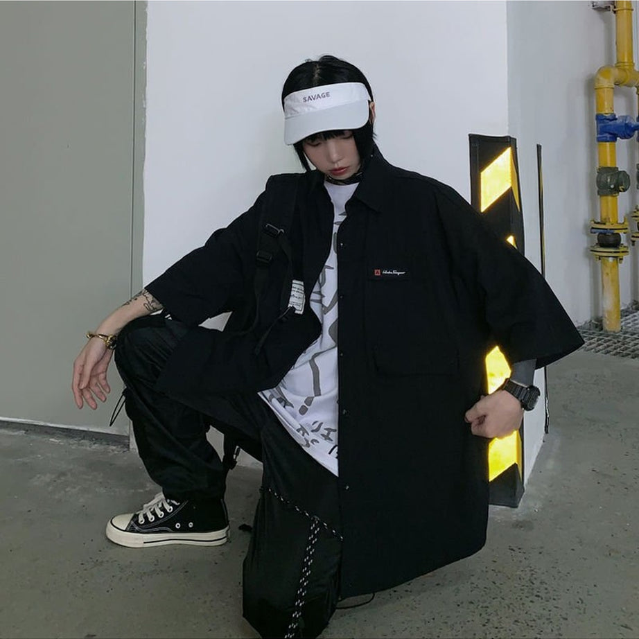 Y2k Black Egirl Shirt