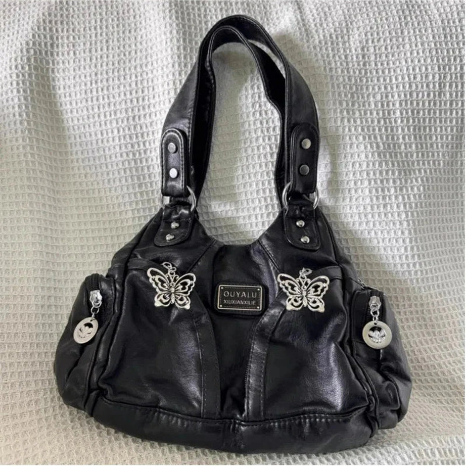 Y2k Black Shoulder Bag