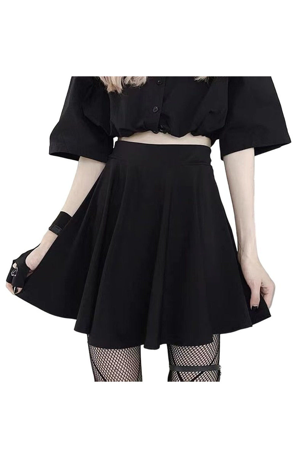 Y2k Black Gothic Skirt