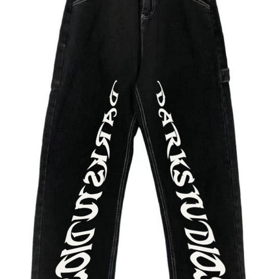 Y2k Black High Waist Harajuku Jeans