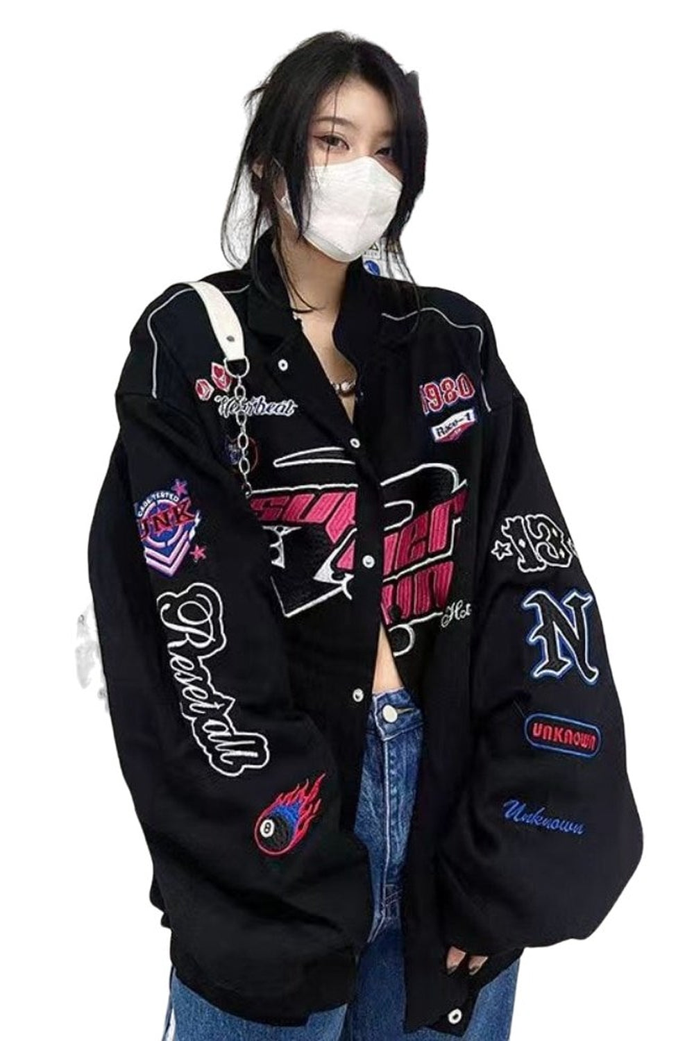 Y2k Black Retro Casual Jacket