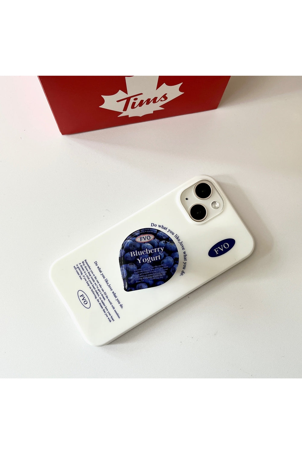 Y2k Blue Berry Glossy iPhone Case