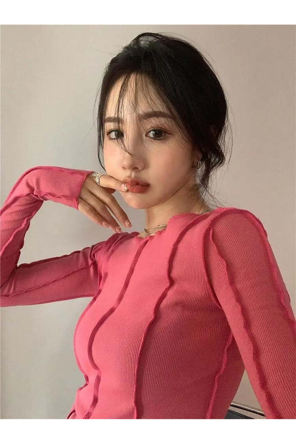 Y2k Bodycon Long Sleeve T-shirt