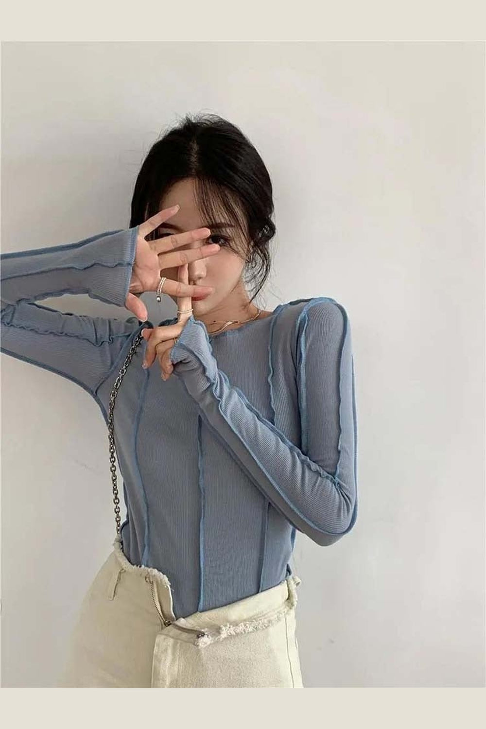 Y2k Bodycon Long Sleeve T-shirt