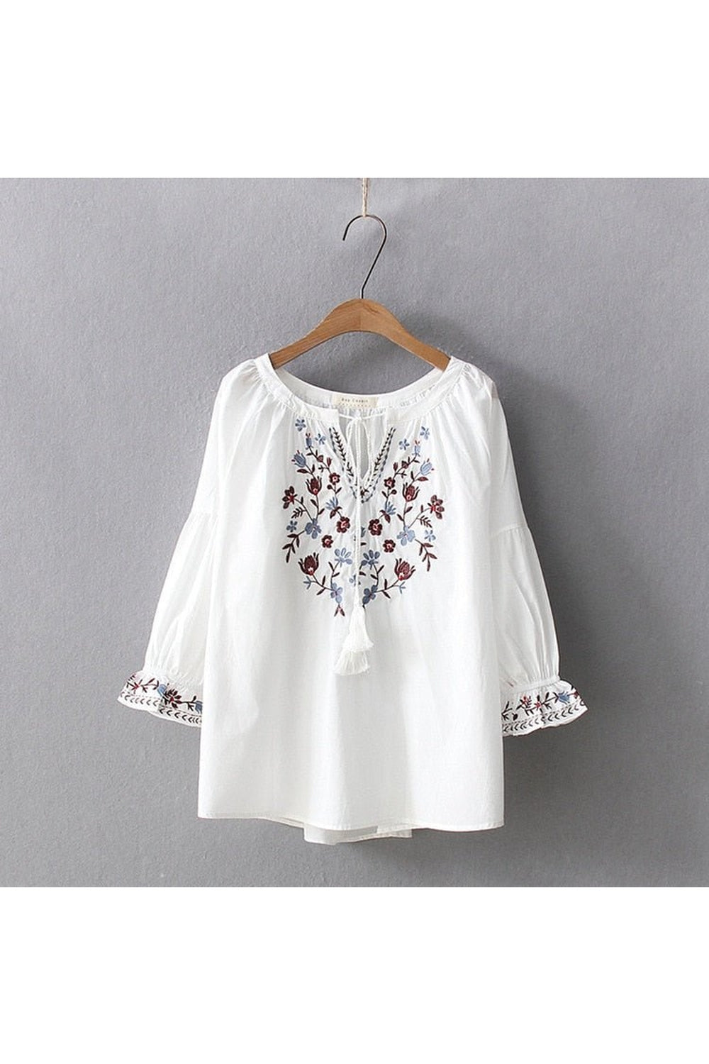 Y2k Bohemian Flare Sleeve Blouse