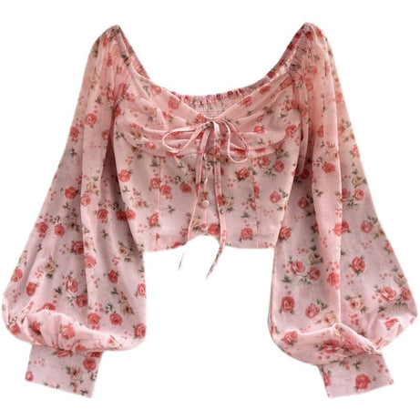 Bohemian Floral Blouse - Blouses